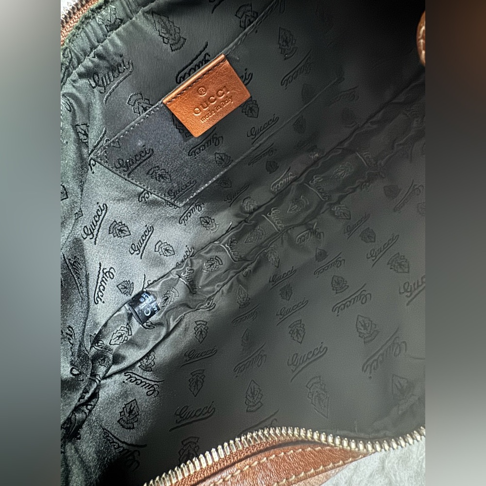 GUCCI PINK GG CRYSTAL CANVAS HOBO BAG - Picture 15 of 17